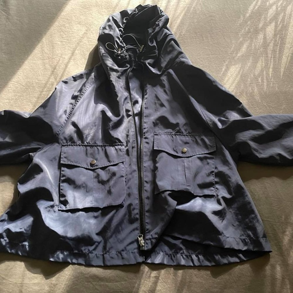 New Basic Raincoat Windbreaker Lightweight Hooded… - image 3